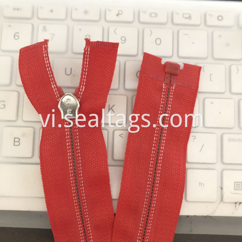 Red Invisible Zipper